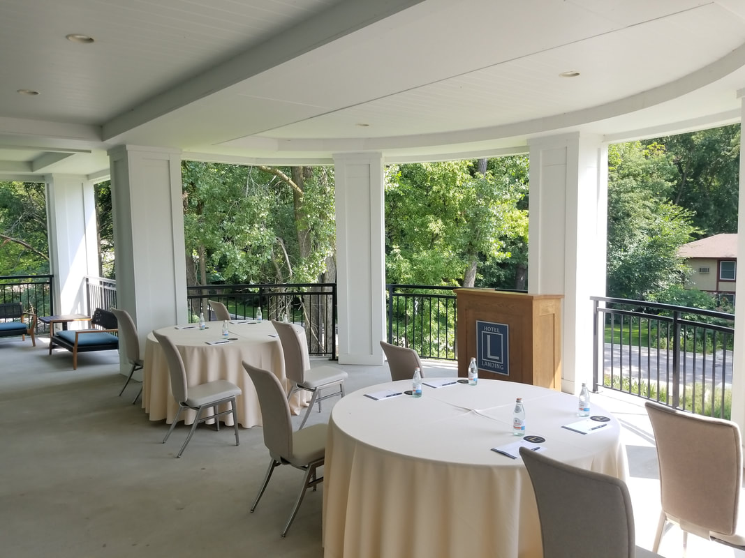outdoor event with table and chairs