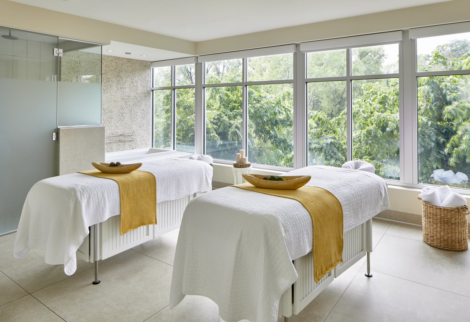 Couples treatment room at Laka Spa