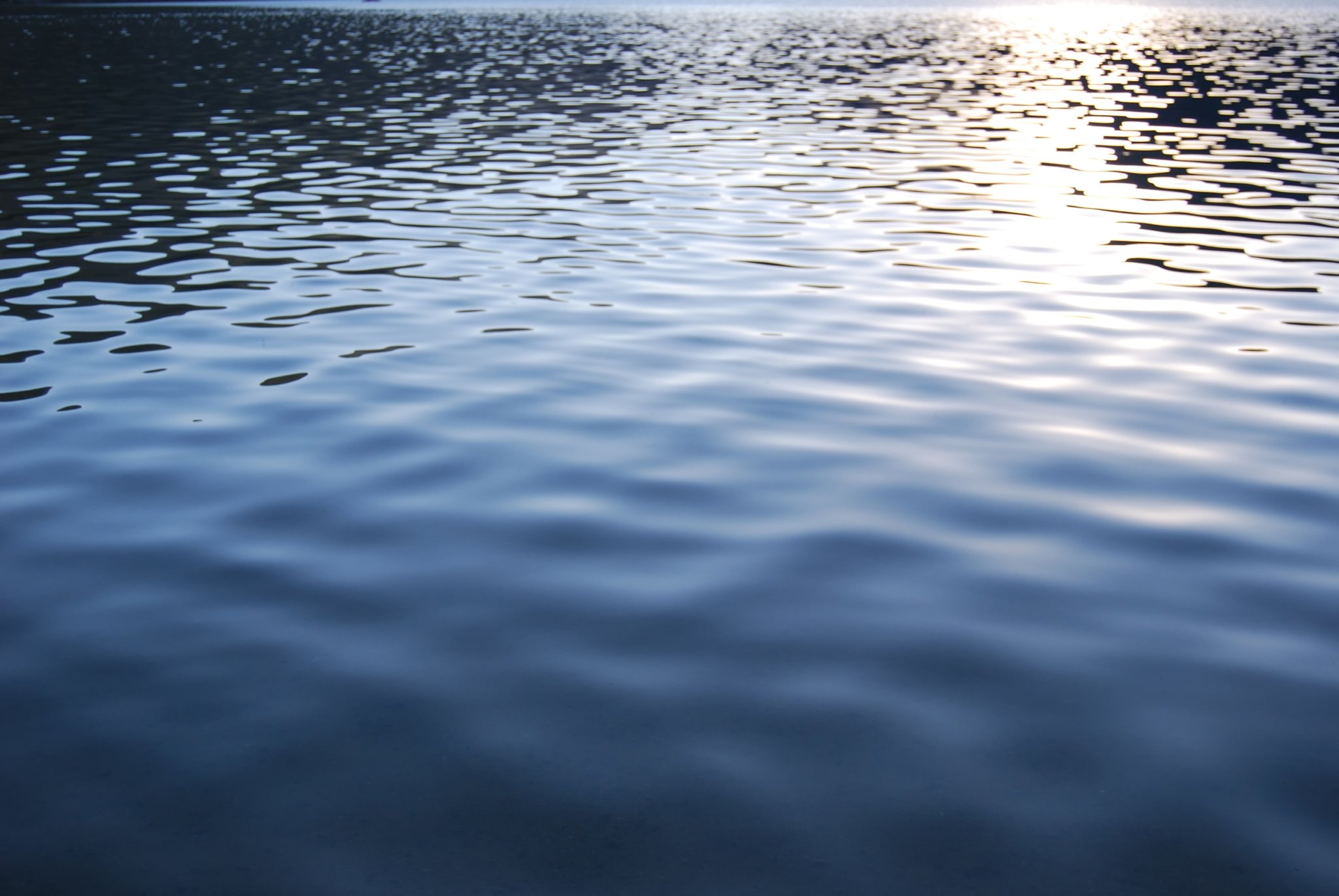 water with ripples