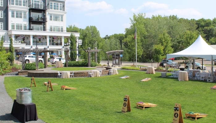 Great Lawn at hotel landing