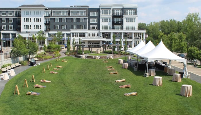 Great Lawn at hotel landing