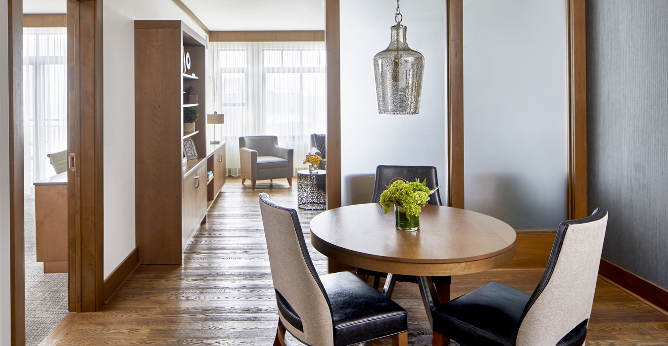 luxury suite dining area