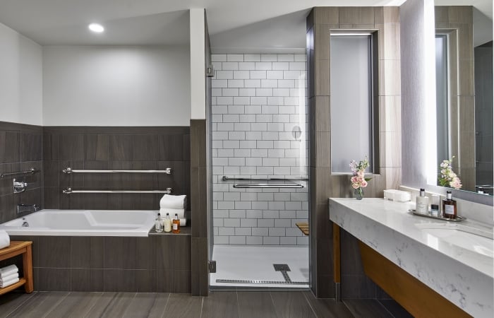luxury suite bathroom