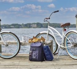 Hotel Landing bikes parked at Lake Minnetonka