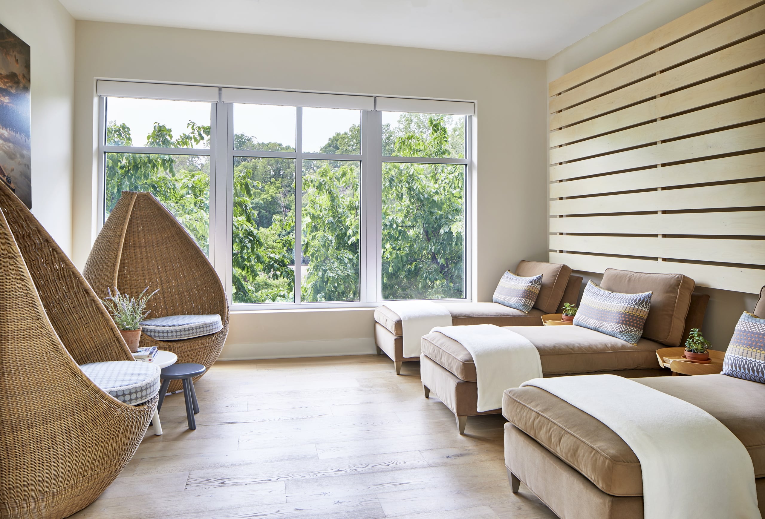 Clean, professional medical spa treatment room with neutral tones at Läka Spa in Wayzata