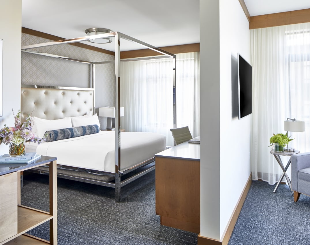 a junior suite at The Hotel Landing