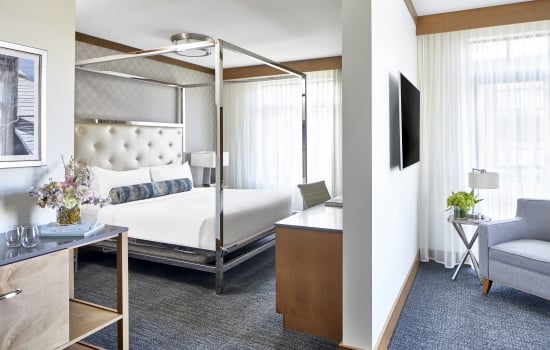 a junior suite at The Hotel Landing