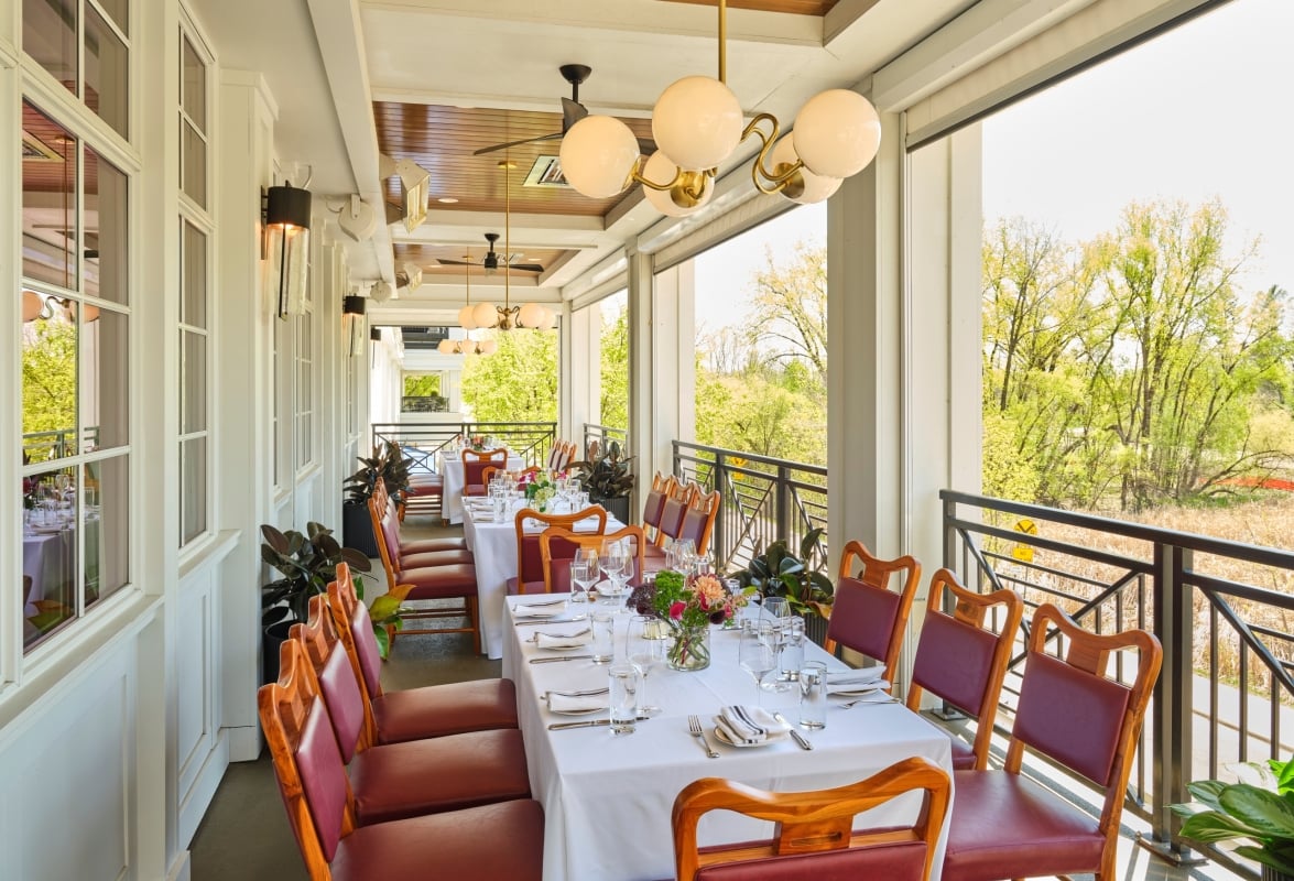South Porch private dining room at Belle & Grey, The Hotel Landing