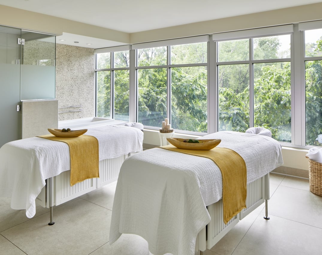 Läka Spa couples treatment room at The Hotel Landing Wayzata
